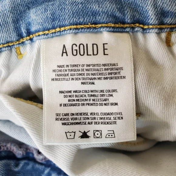 Agolde Light Wash Distressed Boyfriend Jeans - Picture 8 of 13